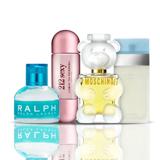 Set di 4 profumi  | 212 Sexy + Light Blue + Toy 2 + Ralph Lauren